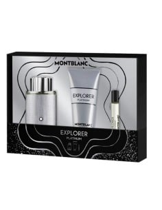 Montblanc Explorer Platinum Eau de Parfum Set 100 Ml + 7,5 Ml + Gel de Ducha 100 Ml para Hombre