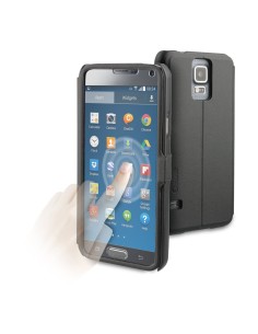 funda eye folio negra con ventana completa samsung galaxy s5 muvit MUEYF0003 kiwiku.com