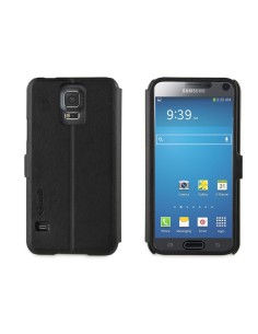funda eye folio negra con ventana completa samsung galaxy s5 muvit MUEYF0003 kiwiku.com 2