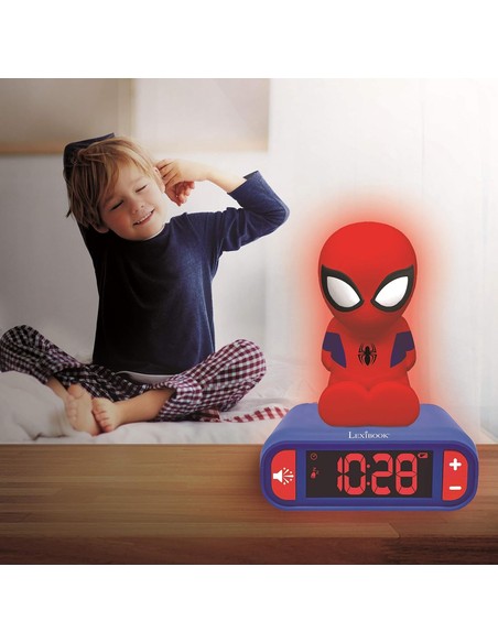 lexibook-radio-despertador-con-luz-nocturna-3d-spider-man-y-_3380743077314_barato