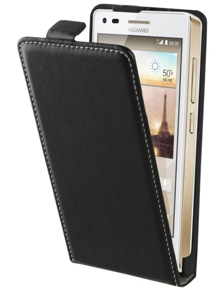 funda slim negra + protector pantalla huawei ascend g6 muvit MUSLI0520 kiwiku.com