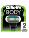 Gillette Recambio de Hojas de Afeitar Body - Recambios Afeitado Corporal Masculino 2 Ud