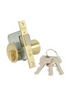 Mcm Cerradura de Embutir Con Pomo 1561-3-70 - Cerradura Reversible Dorado Latón