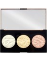 Makeup Revolution Strobe Lighting Palette - Iluminador 3 Tonos Brillo Natural Vegano