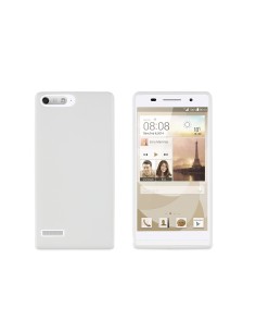 funda minigel blanca huawei ascend g6 4g muvit MUSKI0390 kiwiku.com