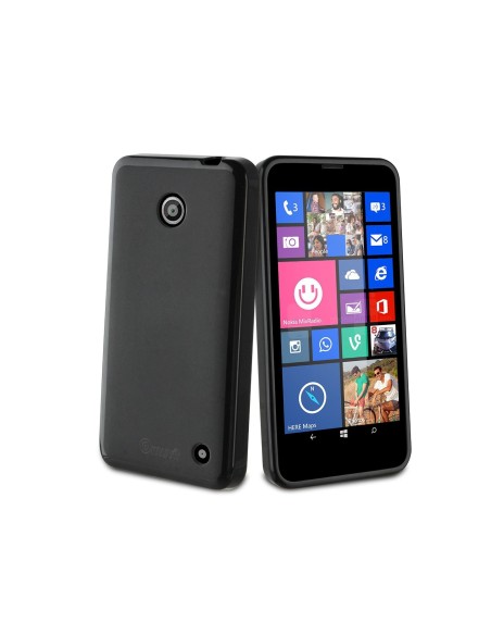 funda minigel negra nokia lumia 635 muvit MUSKI0385 kiwiku.com