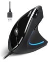 Perixx Perimice-513 Ergo Black Vertical - Ratón Ergonómico Vertical Inalámbrico