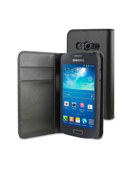 funda wallet folio función soporte negra samsung galaxy ace 4 muvit MUSNS0129 kiwiku.com
