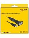 Delock 61425 - Adaptador Usb 2.0 A Serial Rs-232 Negro