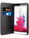 Funda wallet folio función soporte negra lg g3 s muvit
