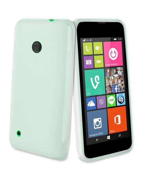 funda minigel transparente nokia lumia 530 muvit MUSKI0432 kiwiku.com