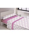 Casa Campo Juego de Sábanas Estampado Evita - Sábanas 180 Cm Fresa Microfibra Tacto Seda