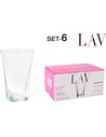Lav Set 6 Vasos Refresco Truva 350 Ml