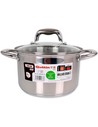 Quttin Olla Acero Inducción New Caesar - Olla 20 Cm 4 L 0.8 Mm Con Tapa