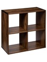 5five Estantería Con 4 Compartimentos Five Mix - Estantería Madera Industrial 67,5x32x67,7cm Marrón