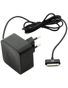 transformador apple 30 pin mfi 1a negro muvit MUACC0116 kiwiku.com
