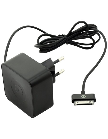 transformador apple 30 pin mfi 1a negro muvit MUACC0116 kiwiku.com