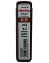 Rotring Estuche de 12 Minas 0,5 Mm Dureza 2b S0312630 - Minas Portaminas 0,5 Mm
