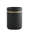 Spirella Vaso para Cepillos de Dientes Bly Poliresina Negro - Accesorio Baño