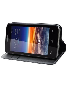 funda wallet folio función soporte negra vodafone smart 4 mini muvit MUSNS0151 kiwiku.com