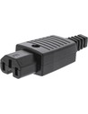 Valueline Conector de Alimentación Hembra de Policloruro de Vinilo (pvc) Negro