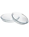 Pasabahce Set de Fuentes de Cocina Transparente Vidrio de Borosilicato 2 Piezas