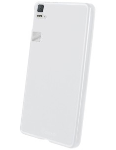 funda minigel blanca bq aquaris e6 muvit MUSKI0443 kiwiku.com