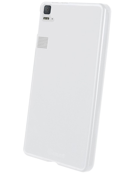 funda minigel blanca bq aquaris e6 muvit MUSKI0443 kiwiku.com