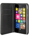 Funda wallet folio negra función soporte y tarjetero nokia lumia 530 muvit