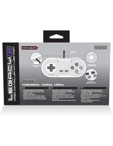 kmd-retro-bit-legacy-16-usb-port-controller-grey-mando-usb-r_0849172012172_novedad