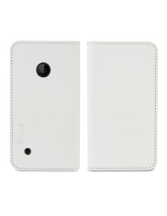 funda wallet folio blanca función soporte y tarjetero nokia lumia 530 muvit (carcasa transparente) MUSNS0142 kiwiku.com 2