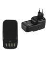 Transformador usb negro 4 puertos 6.8a muvit