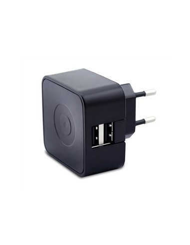 transformador usb dual 3.1a negro 2 usb 1a + 2.1a muvit MUACC0118 kiwiku.com
