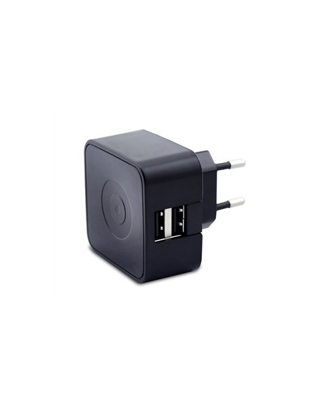 transformador usb dual 3.1a negro 2 usb 1a + 2.1a muvit MUACC0118 kiwiku.com