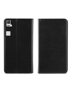 funda wallet folio función soporte negra bq aquaris e6 muvit MUSNS0149 kiwiku.com 2