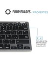 Iggual Teclado Bluetooth Slim Tkl-bt Negro - Teclado Inalámbrico Qwerty Español 78 Teclas
