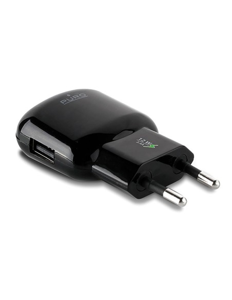 mini transformador negro 2,4 amp 1 entrada usb puro (sin cable) puro PUMT006 kiwiku.com