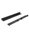Startech.com Unirails1ub - Carril de Rack 1u Universal Ajustable - Negro 2 Unidades