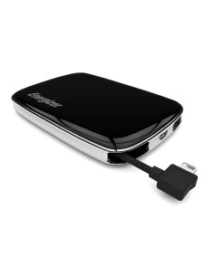 batería externa "power bank" 3000 mah con cable lightning integrado y puerto usb energizer ENXP3000A kiwiku.com