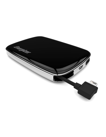 batería externa "power bank" 3000 mah con cable lightning integrado y puerto usb energizer ENXP3000A kiwiku.com