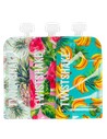 Twistshake Squeeze Bag Pineapple/watermelon/banana - Bolsas Reutilizables 220 Ml X 3