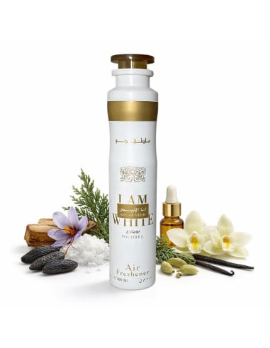Lattafa Ana Abiyedh Poudree Ambientador en Vaporizador 300ml Fragancia Dulce y Empolvada