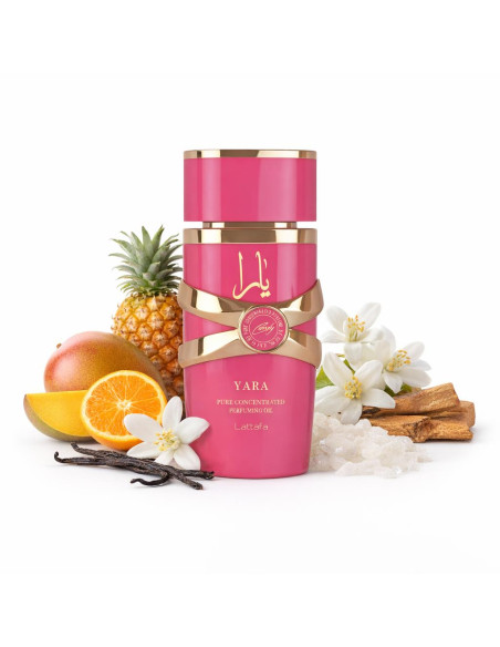 Lattafa Yara Candy Aceite Perfumado Árabe 20ml para Mujer
