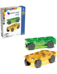 Liniex Magna-tiles Cars 2 Pcs Expansion Set - Juguete Bloques Magneticos Vehiculos 2 Piezas