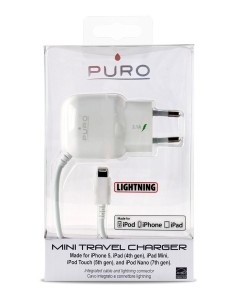 mini transformador blanco 2,1amp apple lightning mfi puro PUMT011 kiwiku.com 2