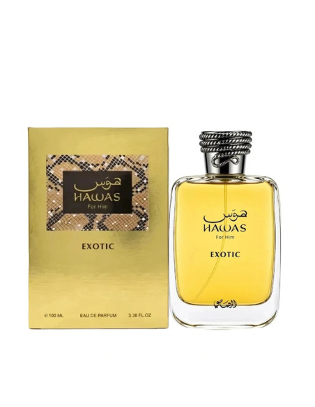 Rasasi Hawas For Him Exotic - Perfume Masculino Oriental Amaderado - Eau de Parfum 100 Ml Vaporizador