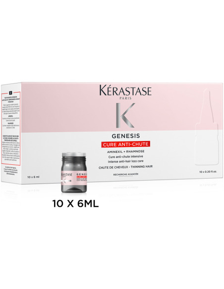 Kerastase Genesis Ampoule Cure Antiqueda - Ampollas Anticaida Cabello Debilitado 10 X 6 Ml