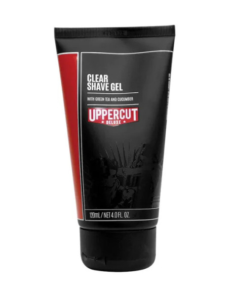 Uppercut Deluxe Clear Shave Gel 120ml – Gel de Afeitado Transparente para Un Afeitado Preciso