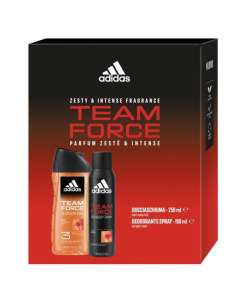Adidas Team Force Set Regalo Desodorante 150ml + Gel de Ducha 250ml