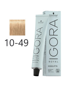 Schwarzkopf Igora Royal Color Hl 10-49 Rubio Platino Beige Violeta Highlifts 60 Ml - Tinte Permanente Profesional 2